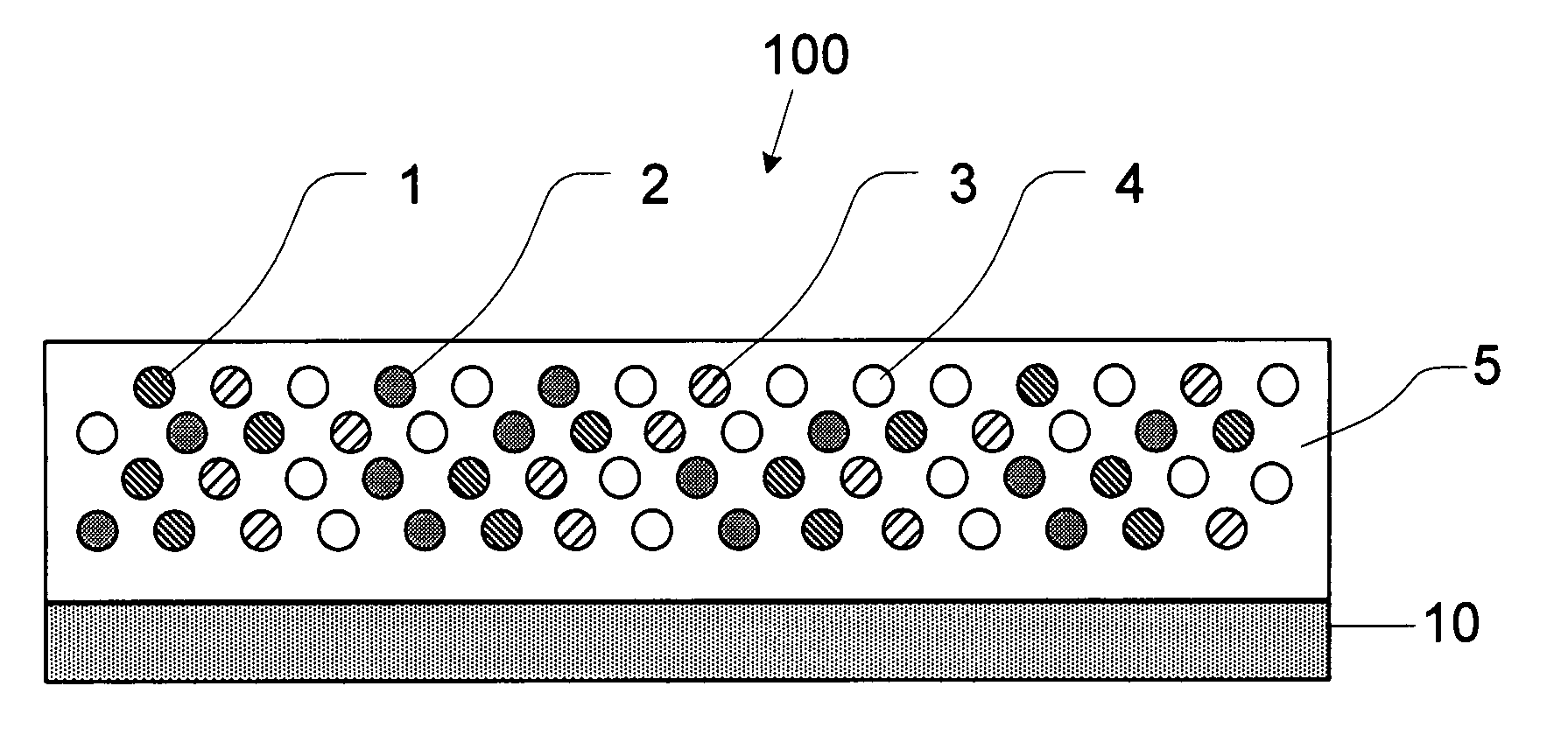 Silicone photoluminescent layer and process for manufacturing the same