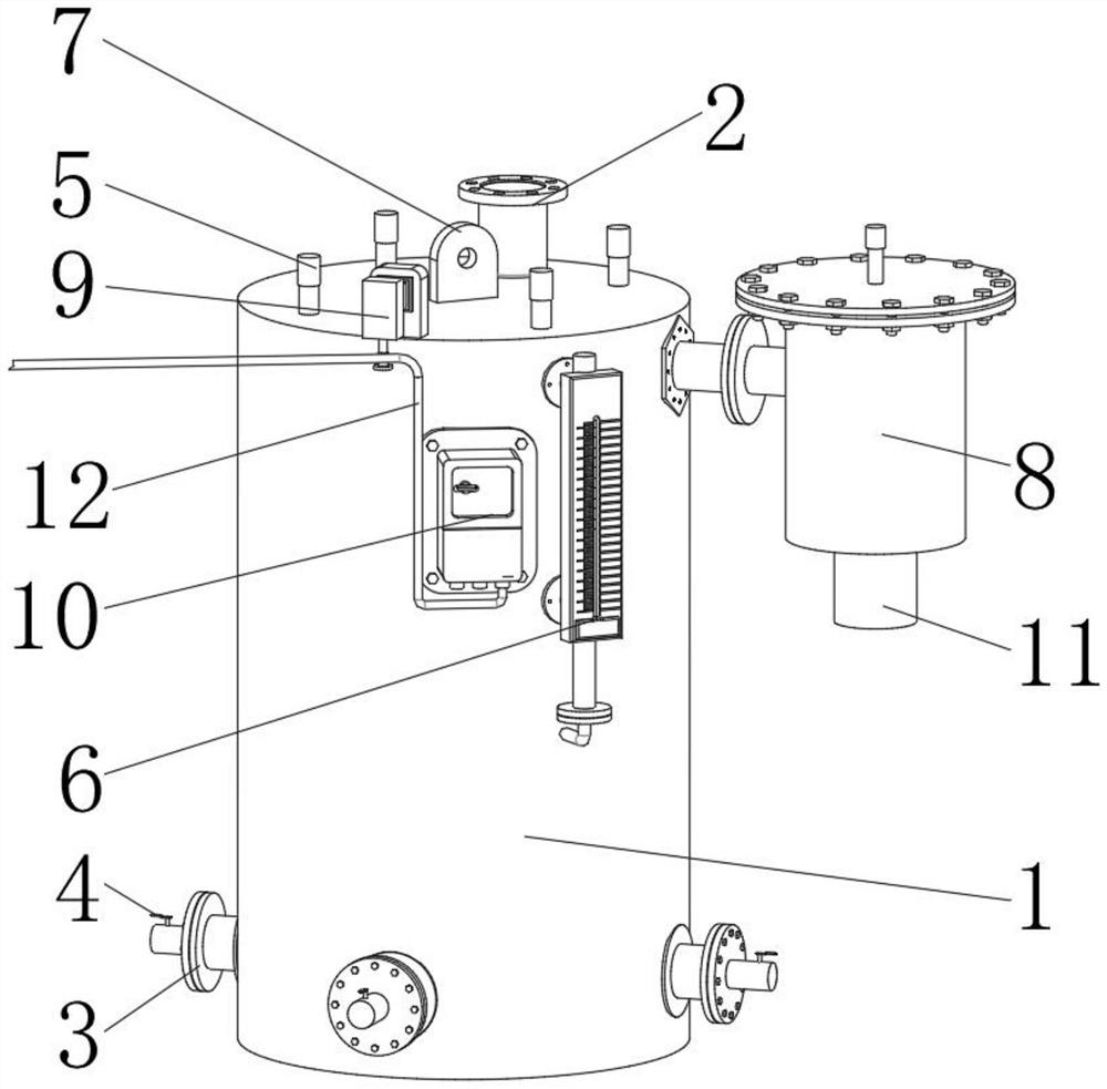 Novel leakage-proof circular gas drainer