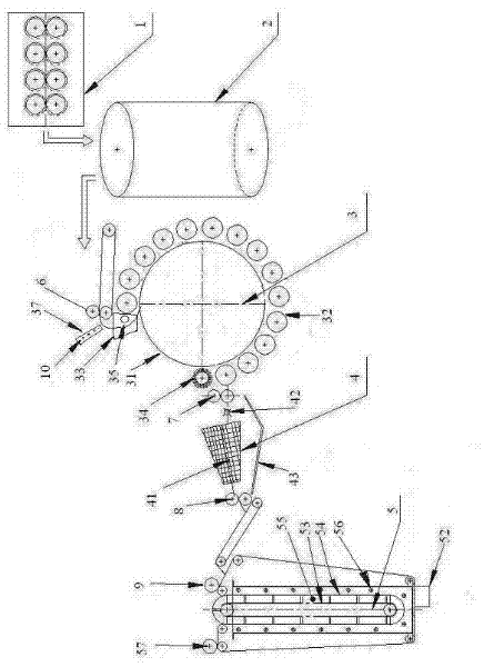 Simple and rapid mechanical degumming production equipment and technology of ramie