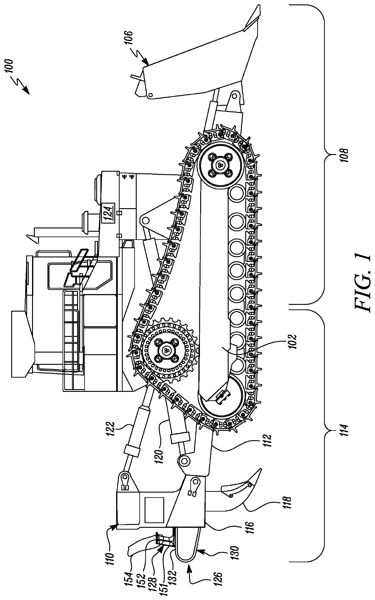 Retrieval arrangement for a ripper of a machine