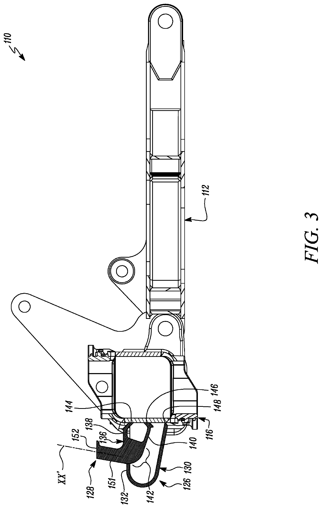 Retrieval arrangement for a ripper of a machine