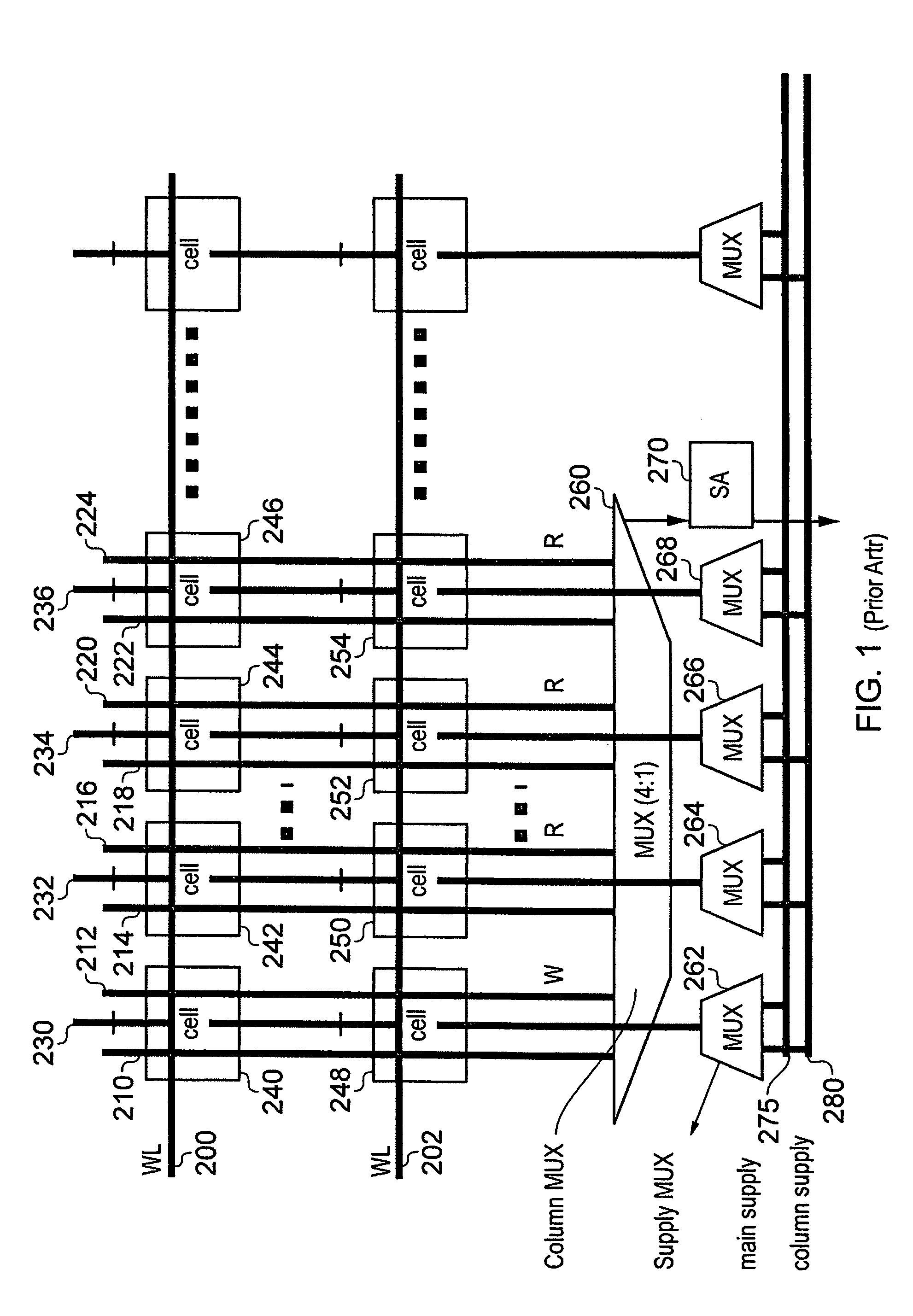 Memory device and method of operating such a memory device