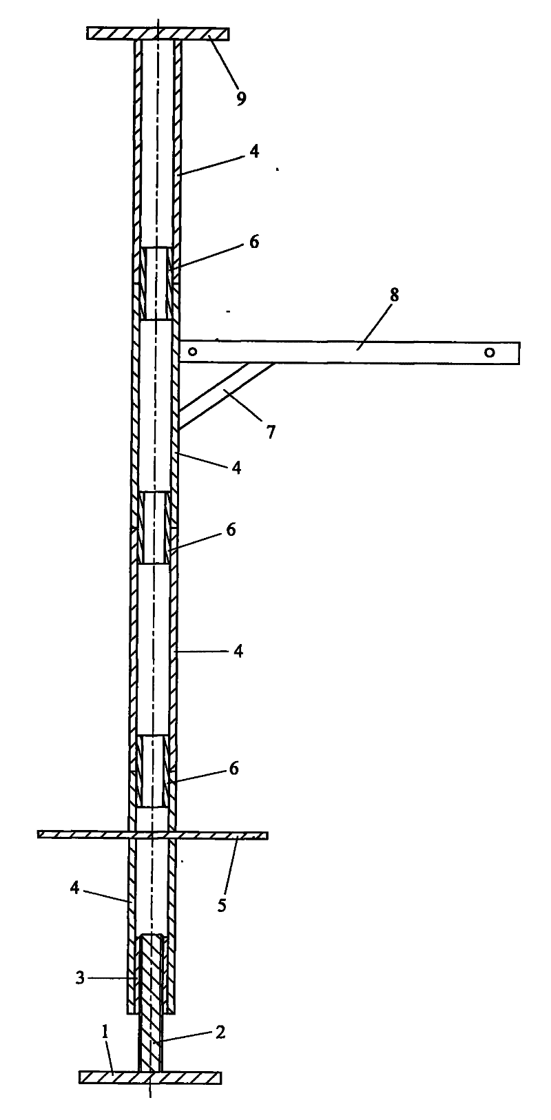 Fast disassembly and assembly hanging rack for escape apparatus