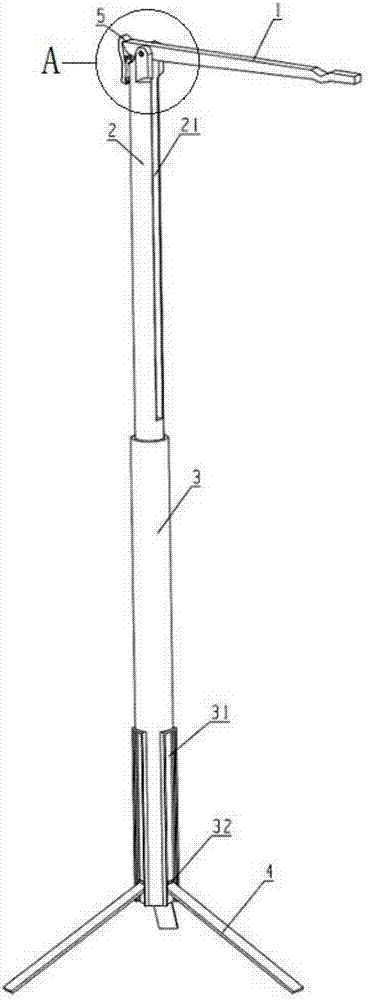Telescopic infusion support