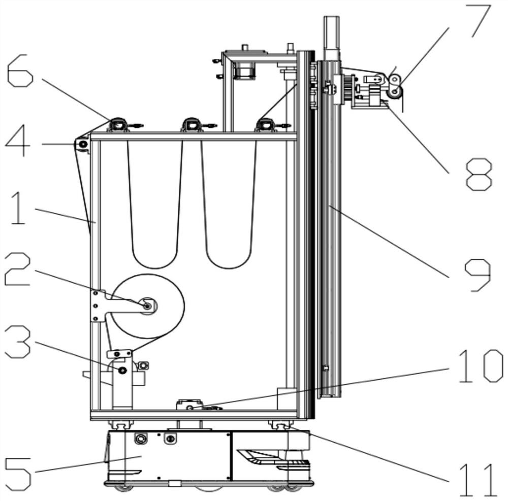 A wallpaper laying robot and wallpaper laying method