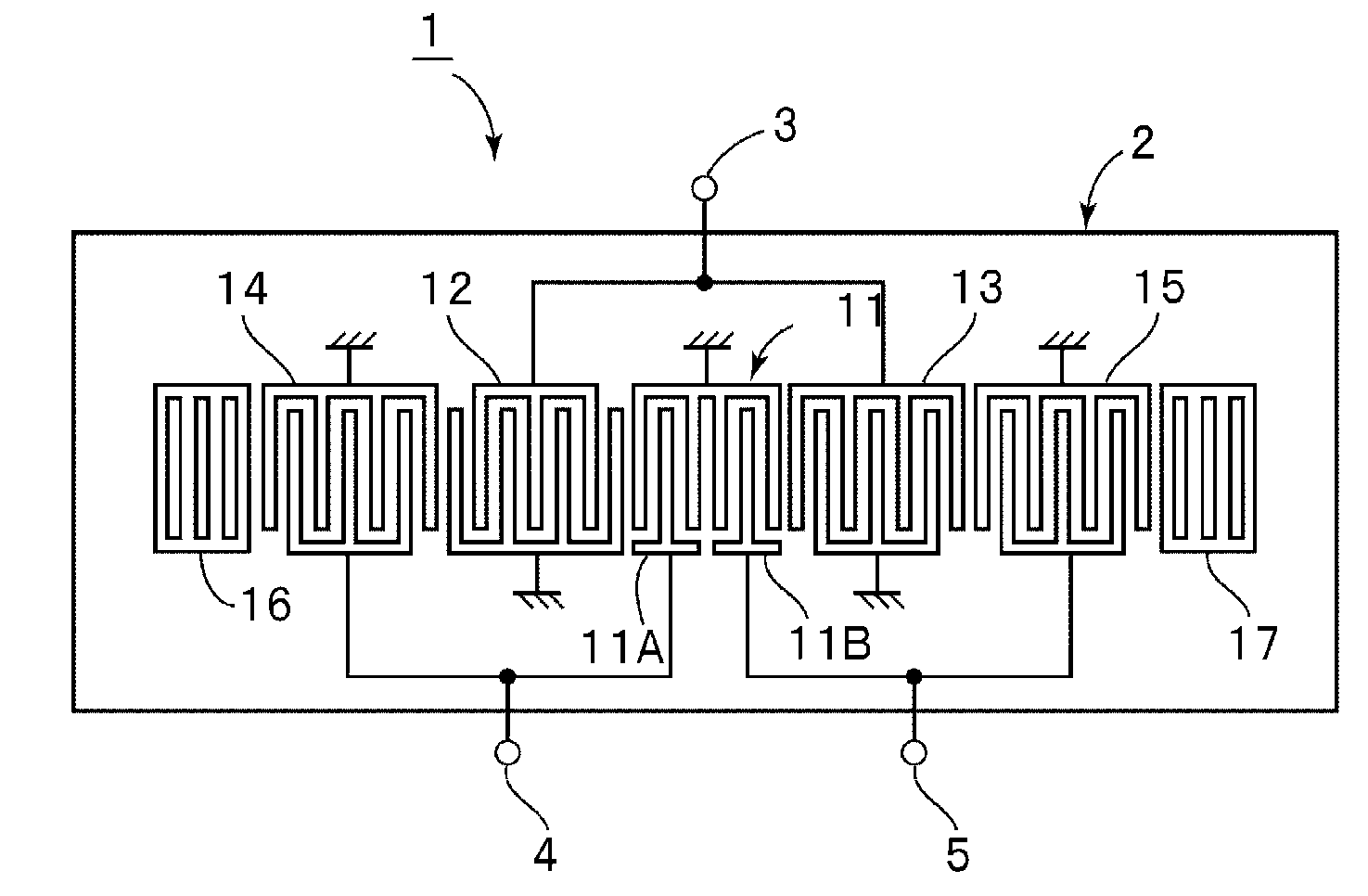 Surface acoustic wave filter device