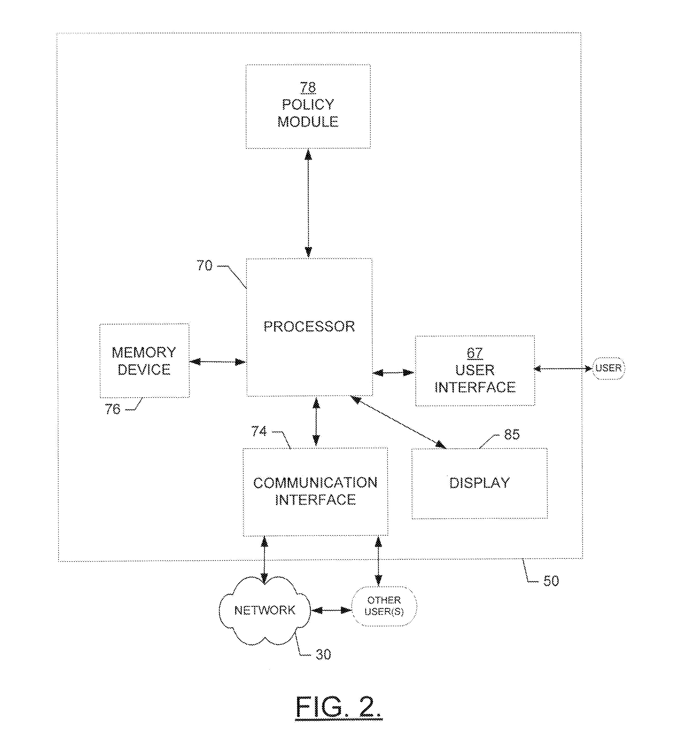 Method for managing device behavior during increased load or congestion using policies