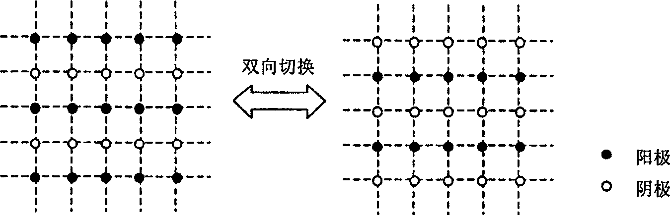 Method for electrically and biologically rehabilitating soil adopting electrode matrix