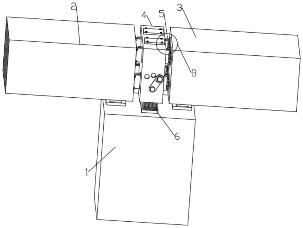 An anti-fall beam structure with variable damping