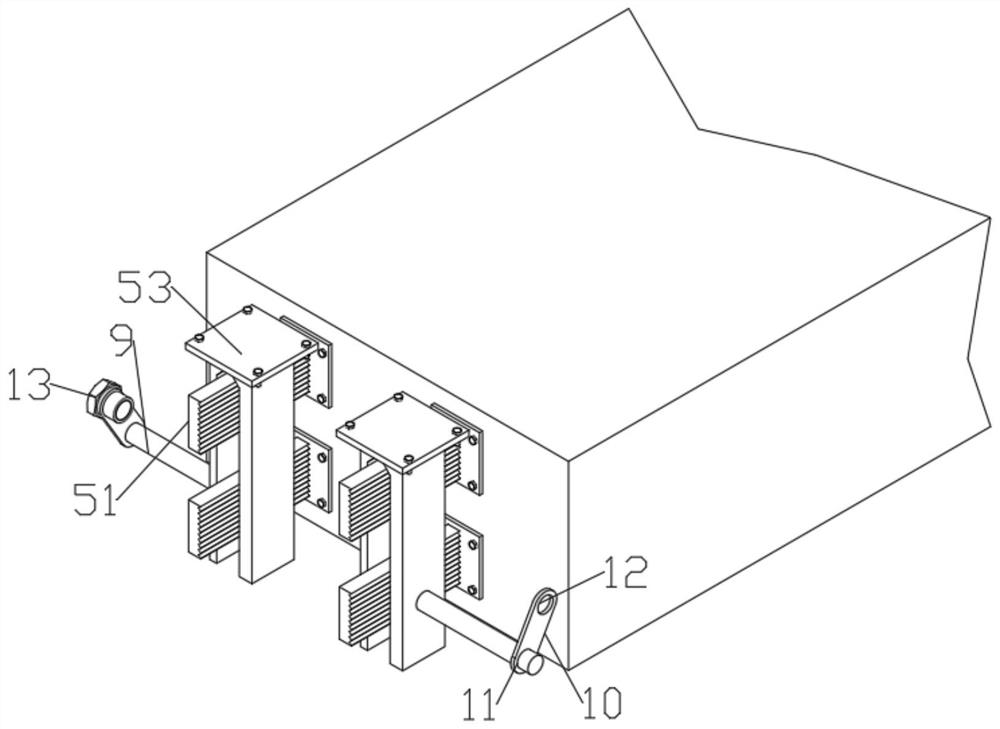 An anti-fall beam structure with variable damping