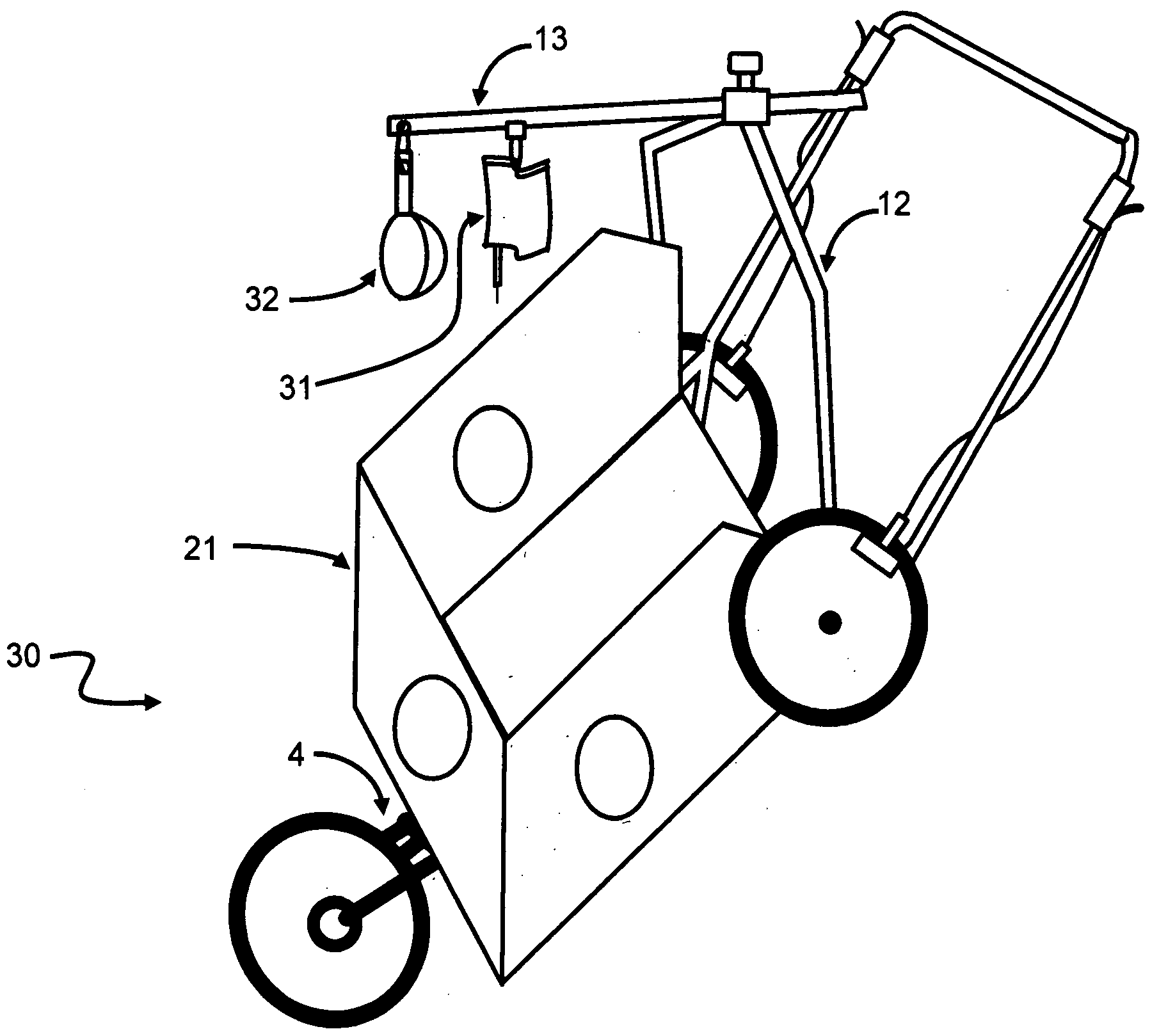 Human powered multi-functional pet transport cart