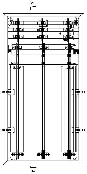 Straight jacking type freight lifting platform