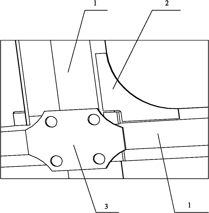 Vehicle body with integral window corner and railway vehicle