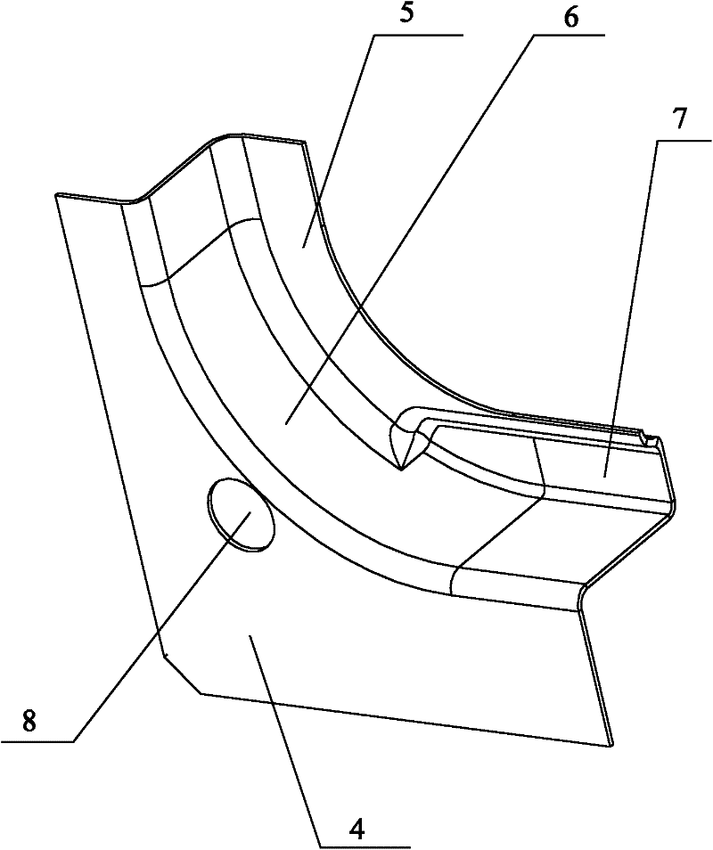 Vehicle body with integral window corner and railway vehicle