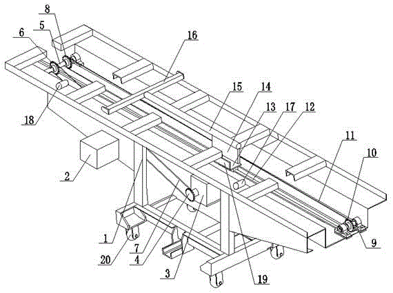 Automatic coffin pushing mechanism