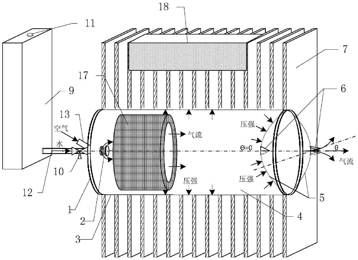 Radiator with temperature-controlled water supply unit