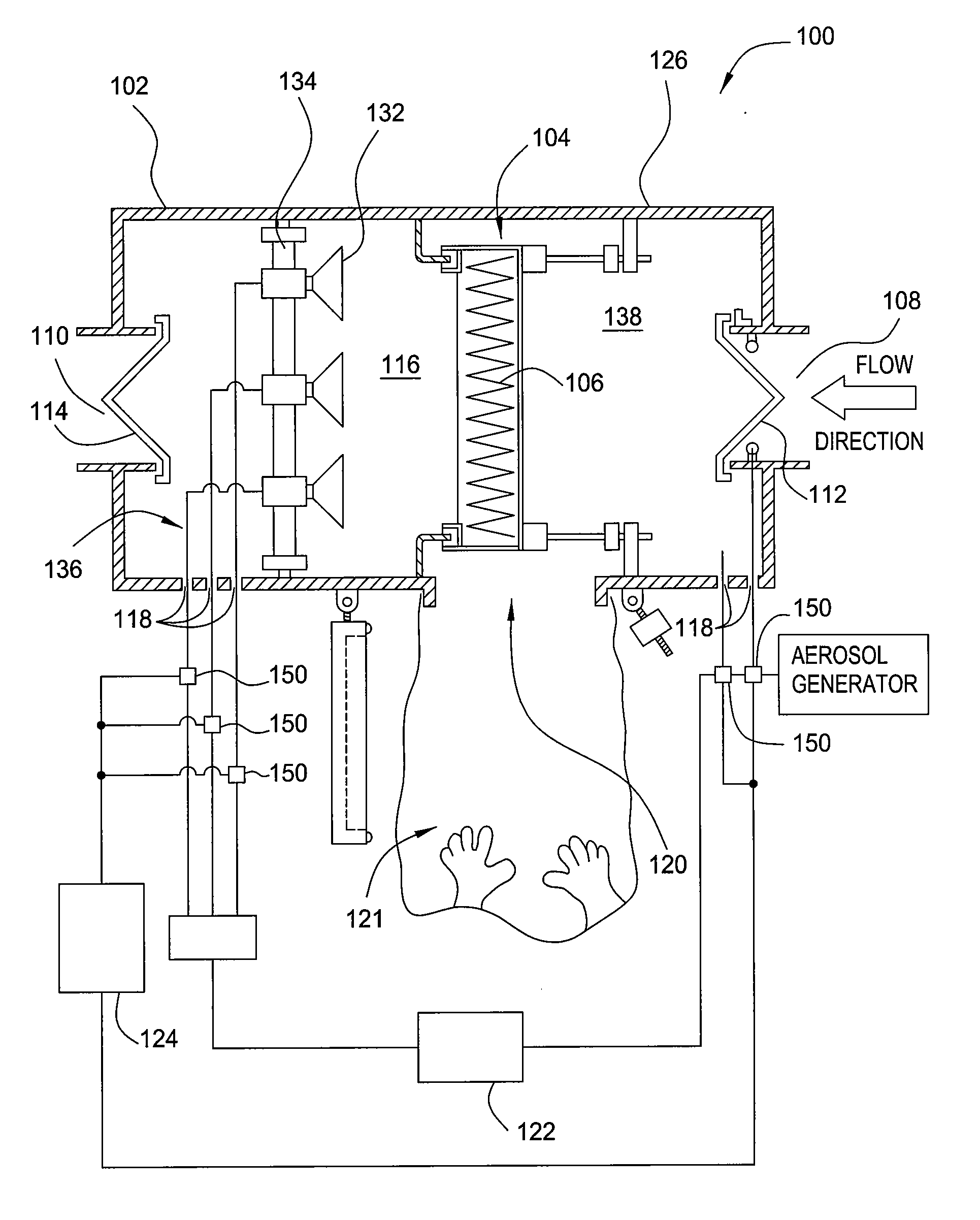 Method and apparatus for in-situ testing of filtration systems