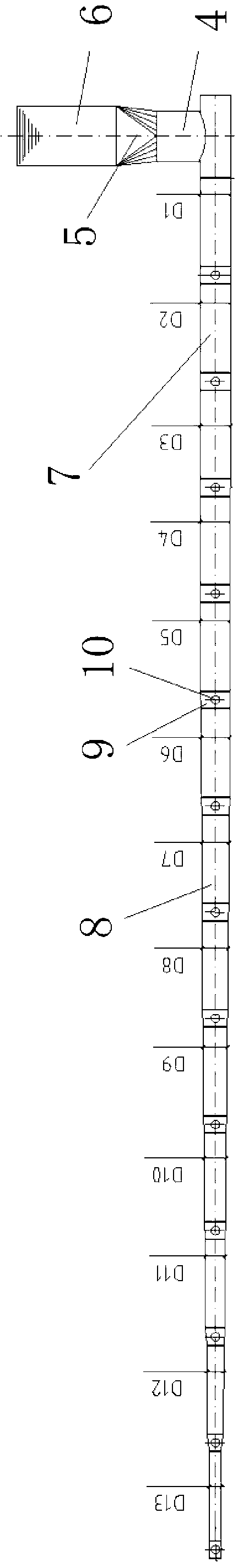 Targeted ventilation device for relieving heat stress of cows