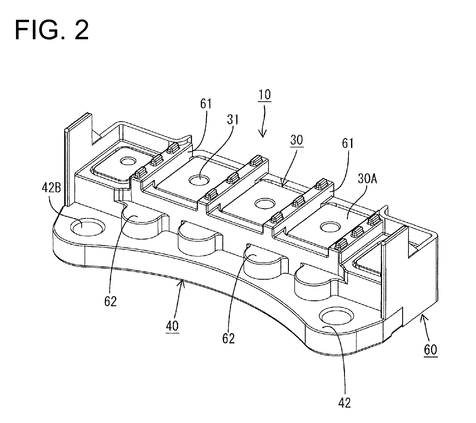Terminal block with integral heat sink and motor provided therewith