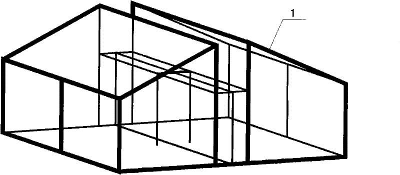 Double-sided daylighting single-layer plank house with high windows applicable to high-density plank house resettlement area