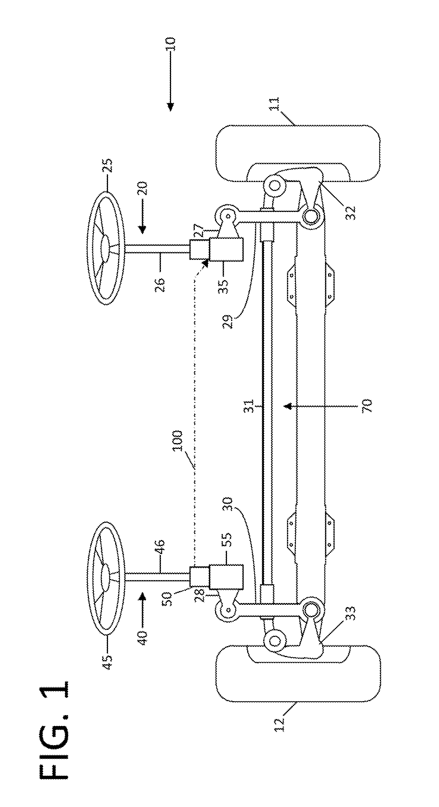 Dual steering system for a vehicle