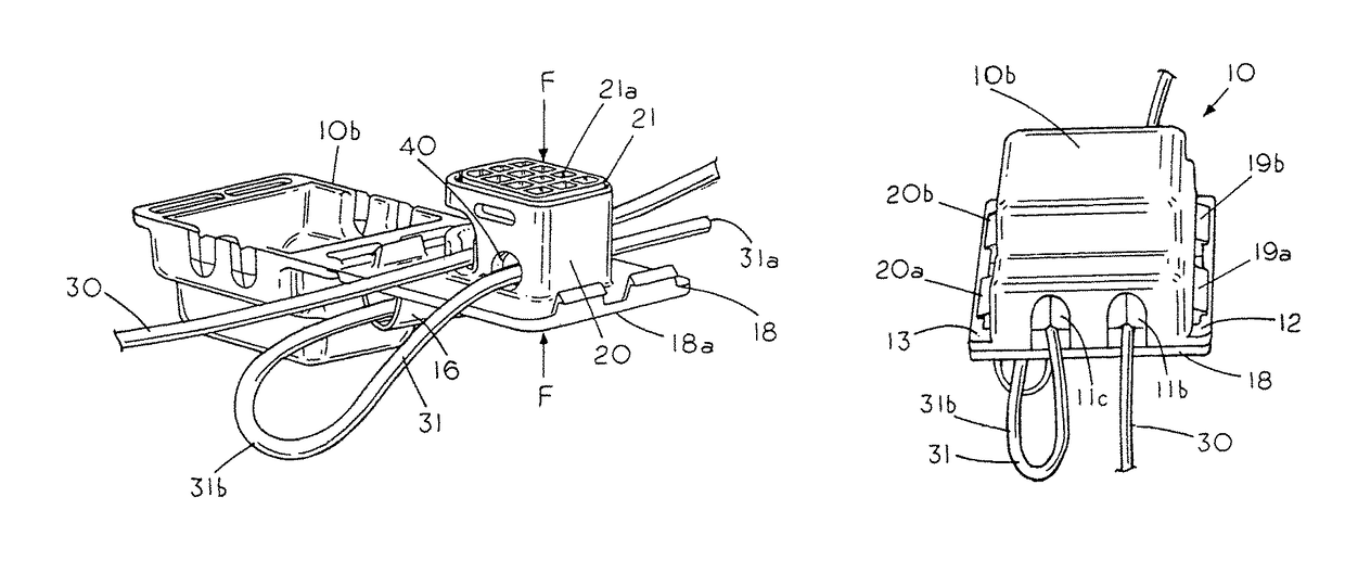 Insulation displacement wire connector with an exterior wire guide