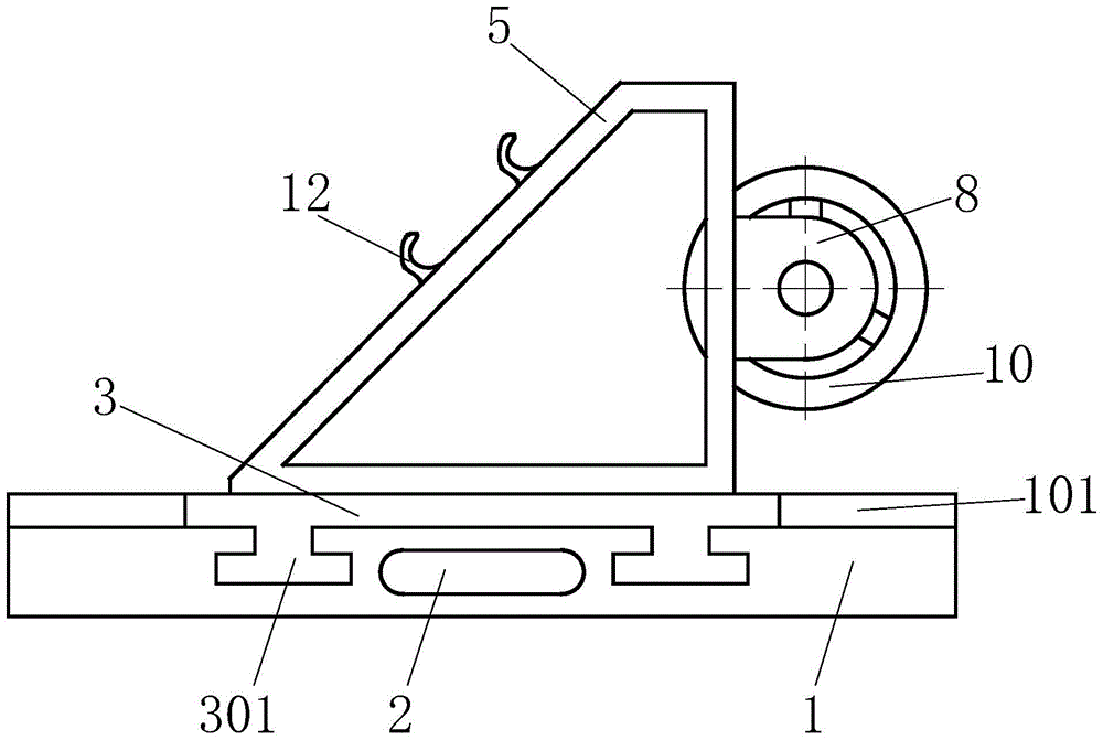 A supporting platform for cable winding reel with adjustable supporting width