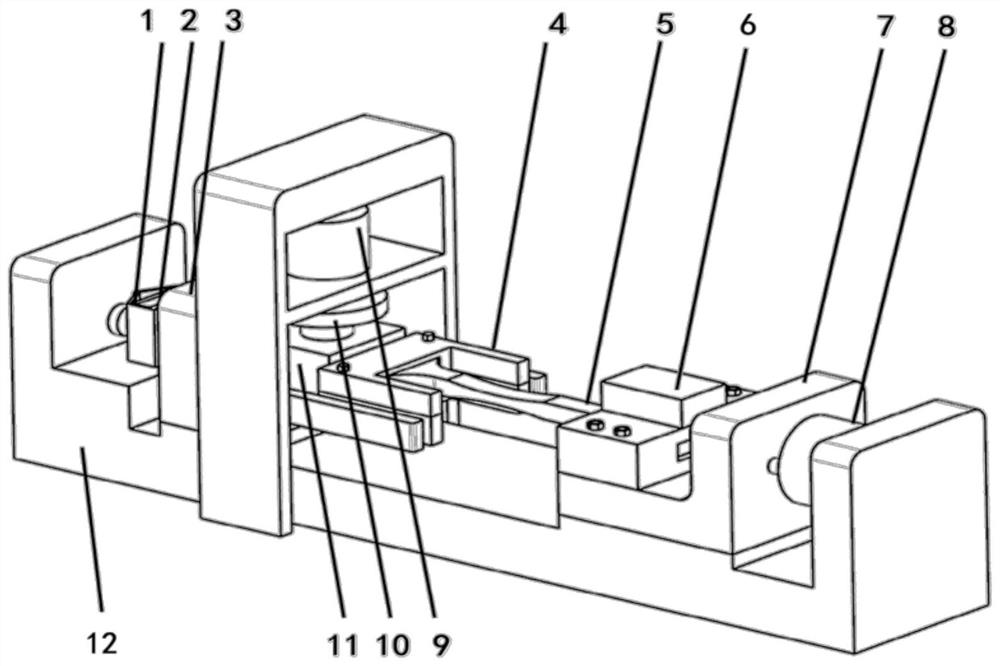 A small high-low cycle composite fatigue in-situ testing machine providing orthogonal loading