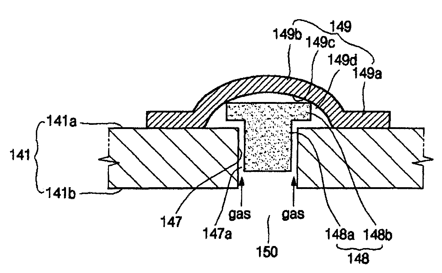 Lithium ion secondary battery having shape memory safety vent