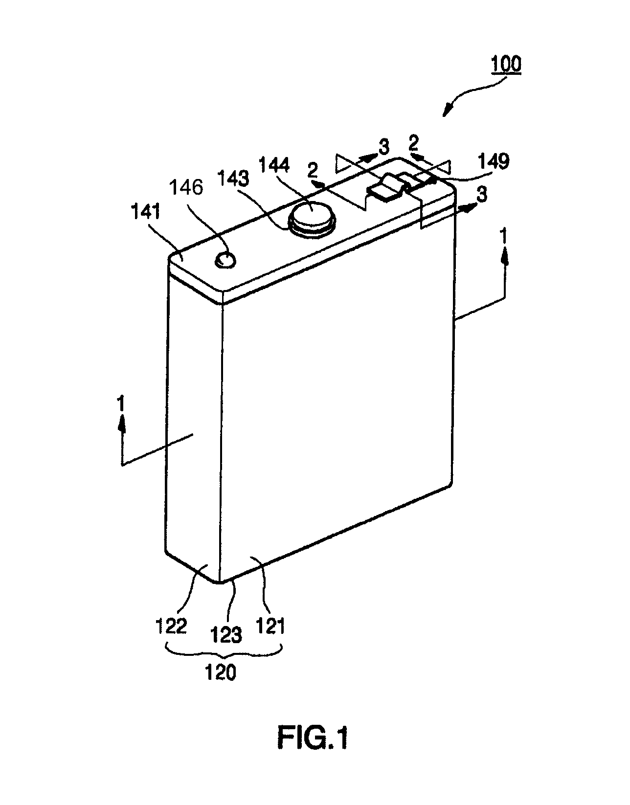 Lithium ion secondary battery having shape memory safety vent