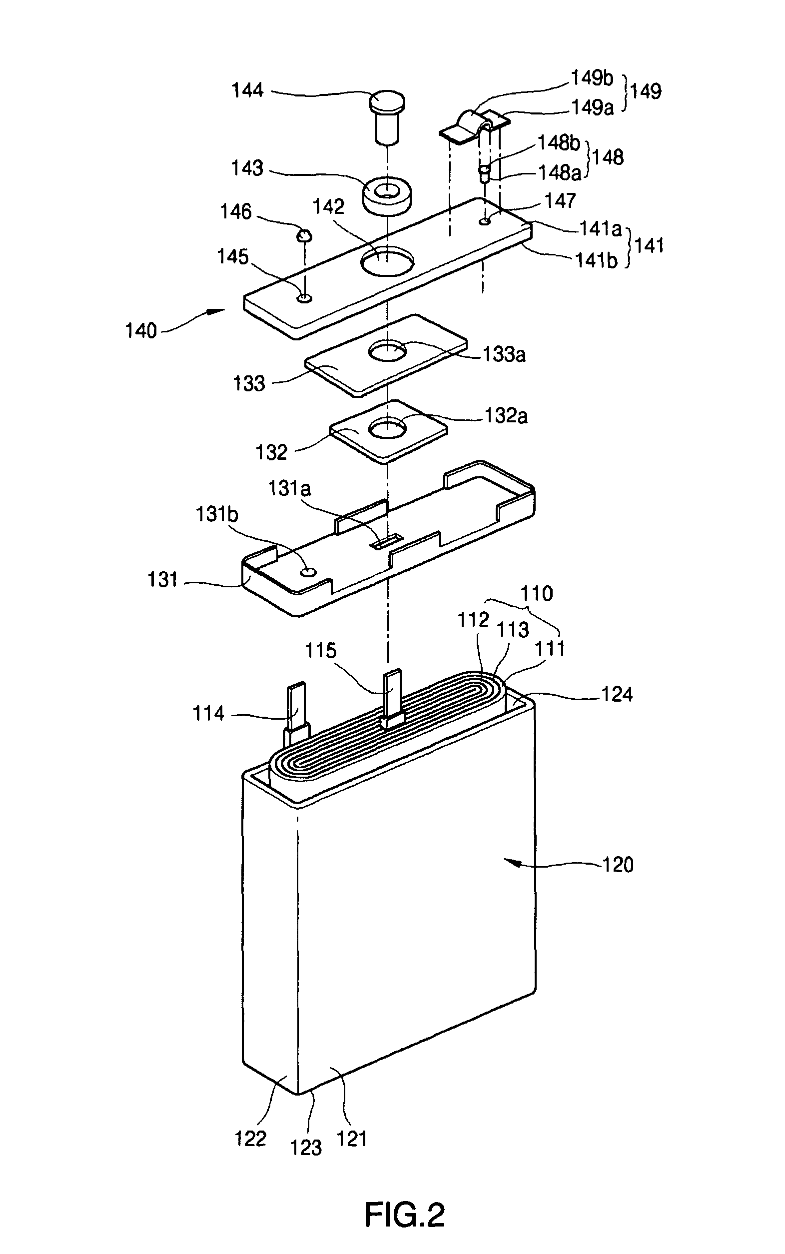 Lithium ion secondary battery having shape memory safety vent