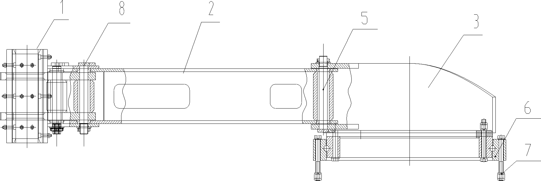 Detachable follow-up frame and installation process thereof