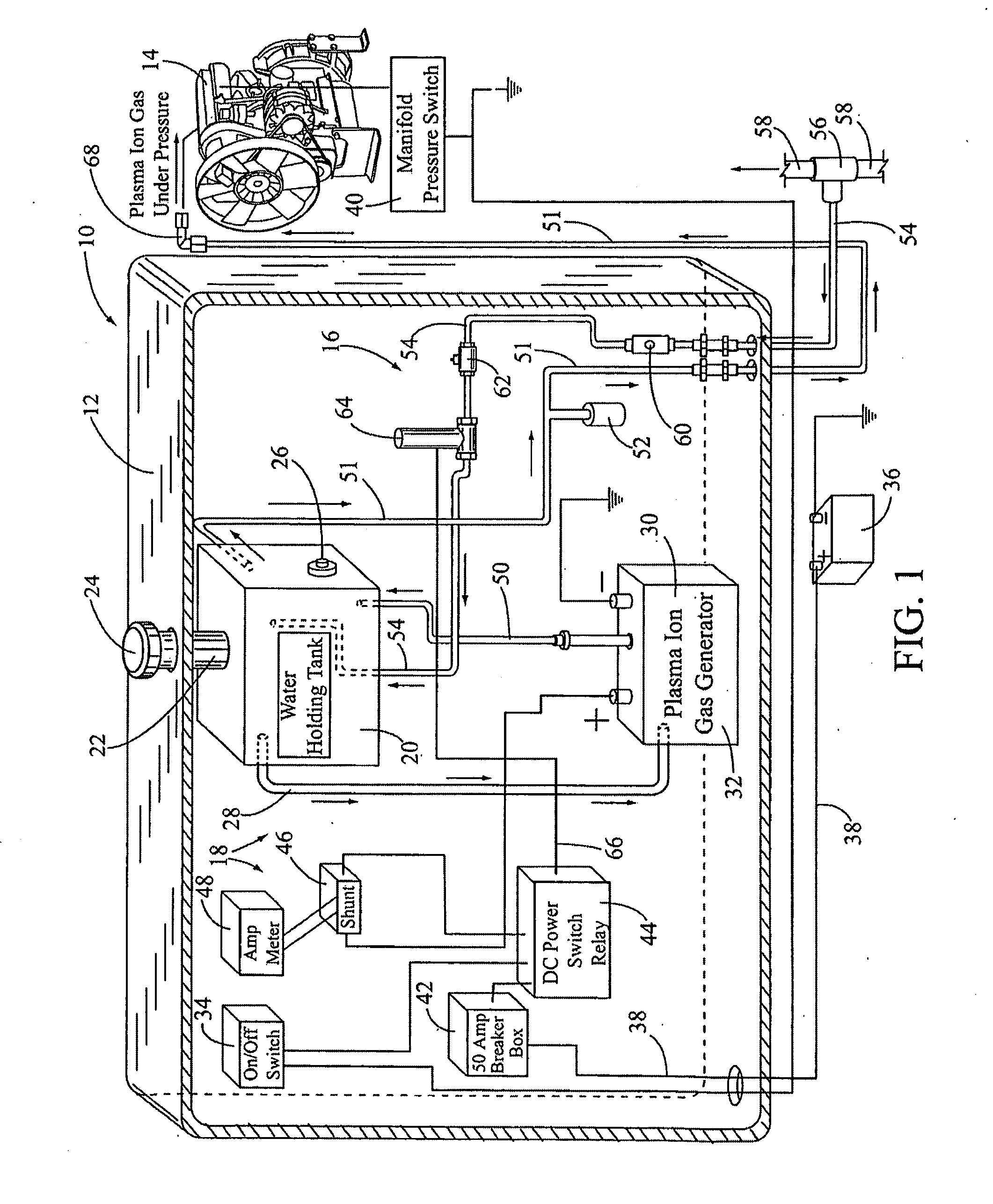 Combination air pressure system and plasma ion gas generator system for turbocharged diesel engine