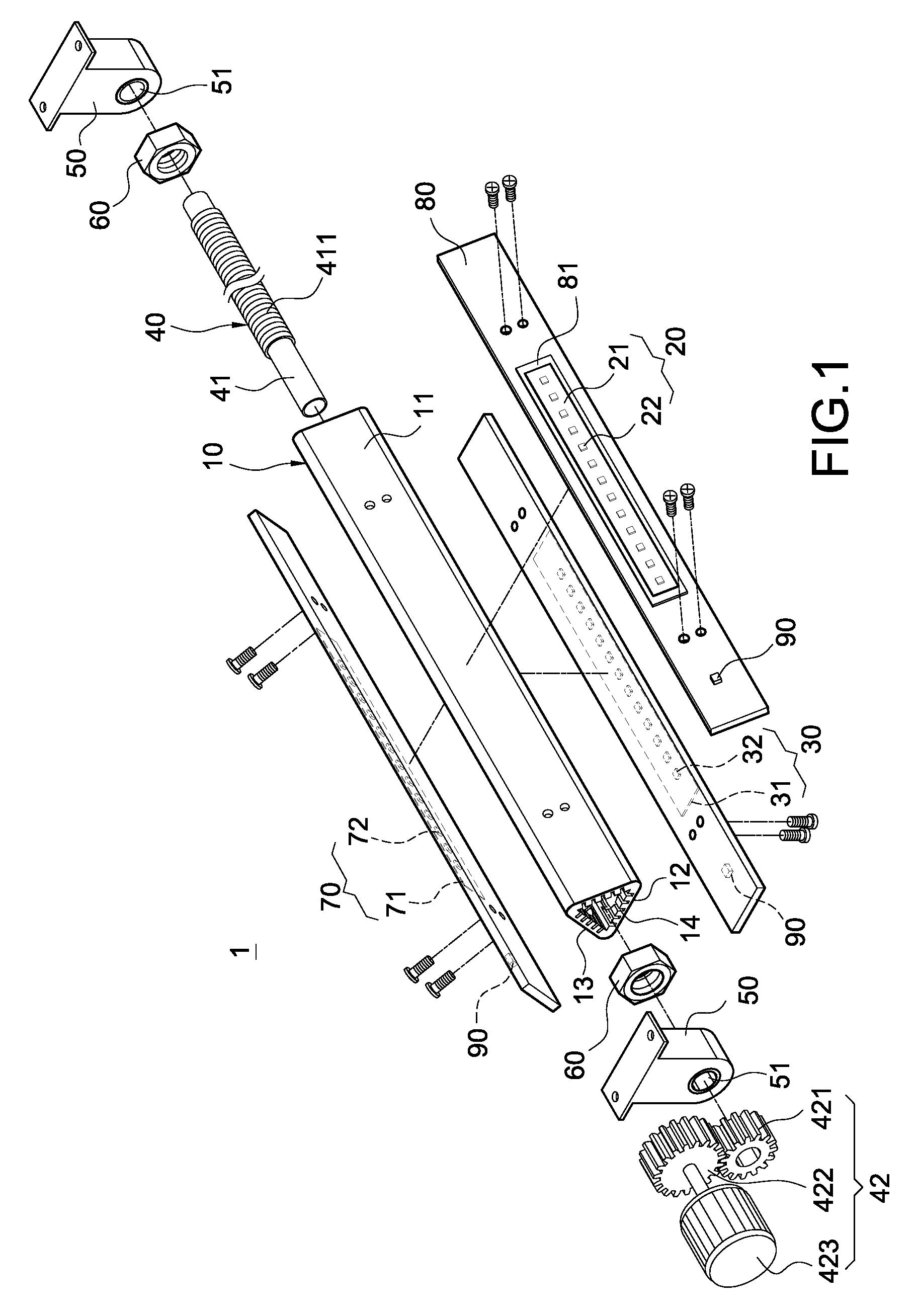 Light source device having different color temperature rotating lighting modules