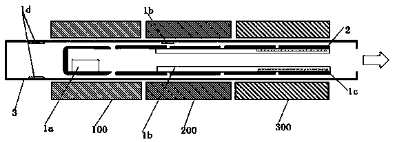 Efficient micromolecular material sublimating and purifying inner pipe and device