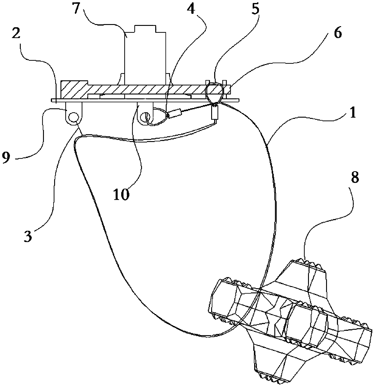 Novel breakwater armor block removing device