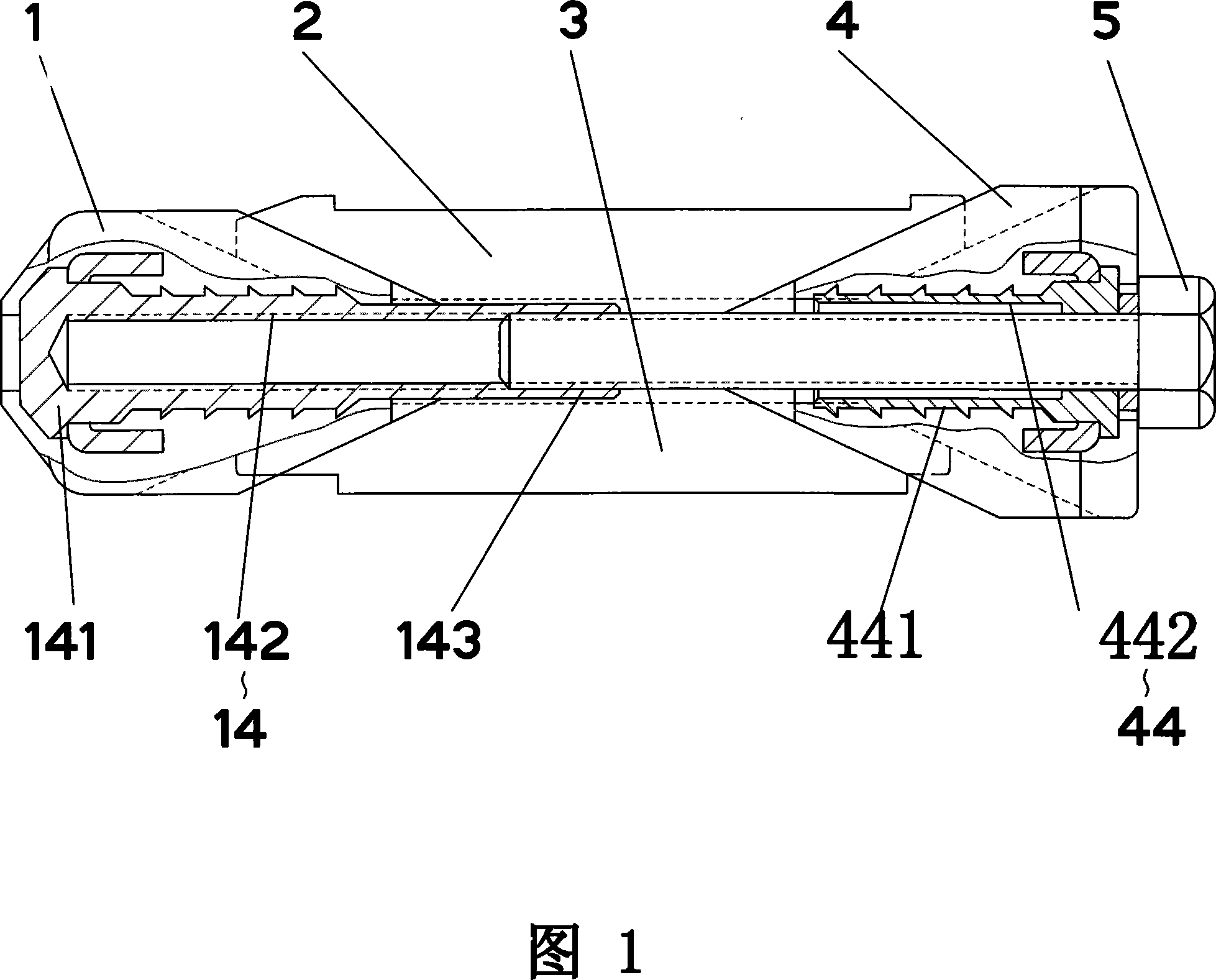 Clamping mechanism for cable through-going device