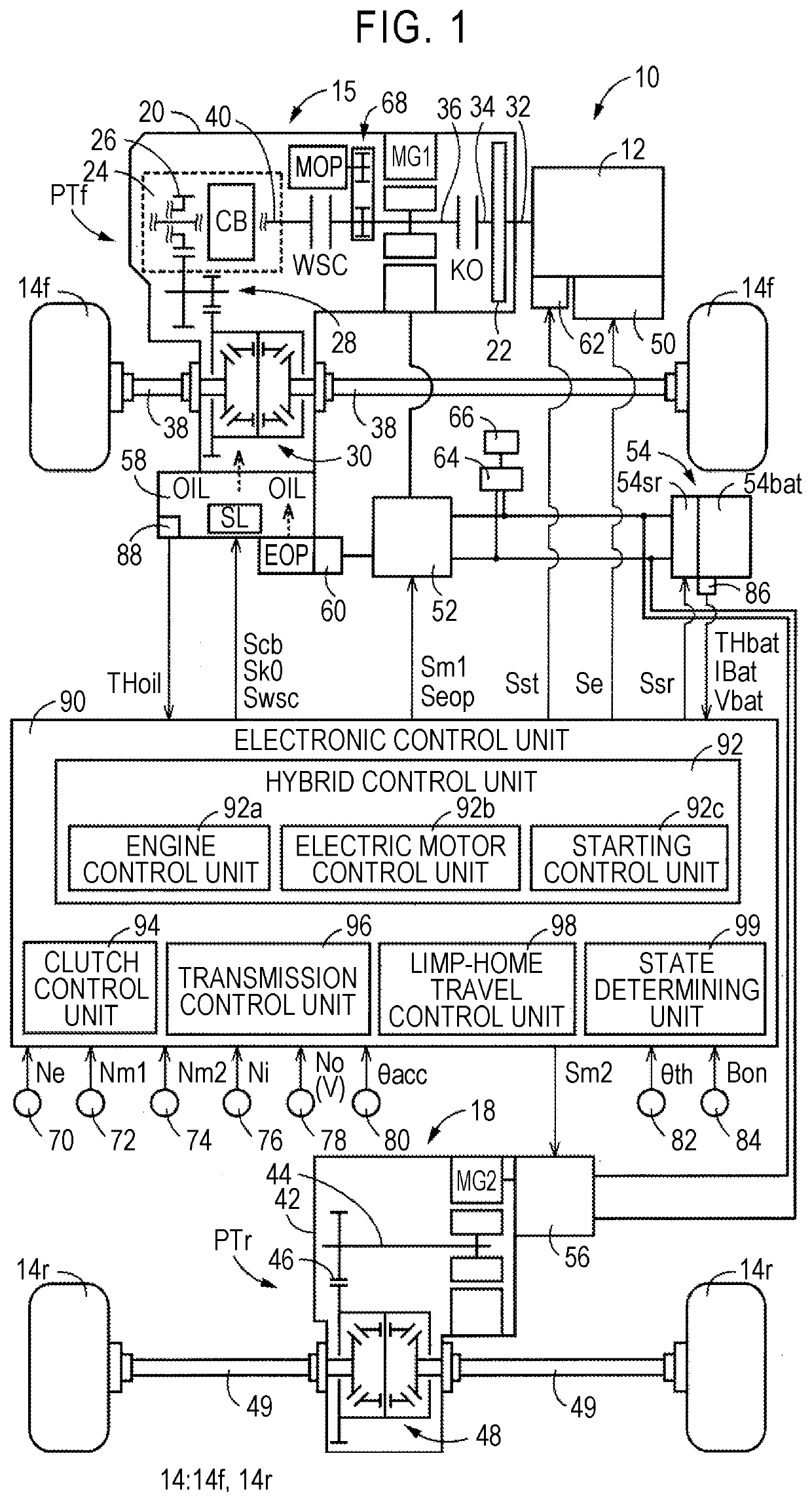 Control device for vehicle