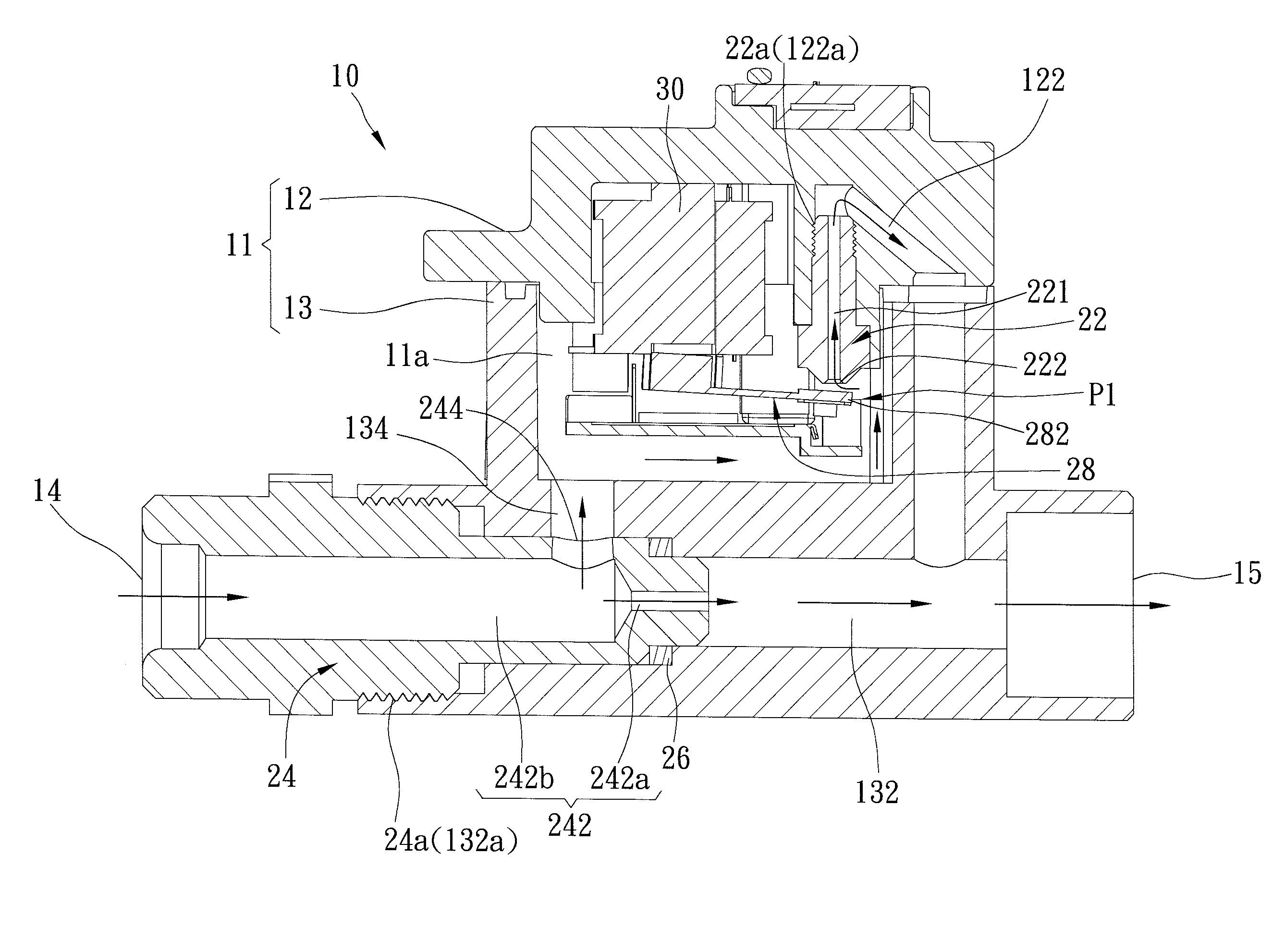 Adjustable gas electromagnetic valve