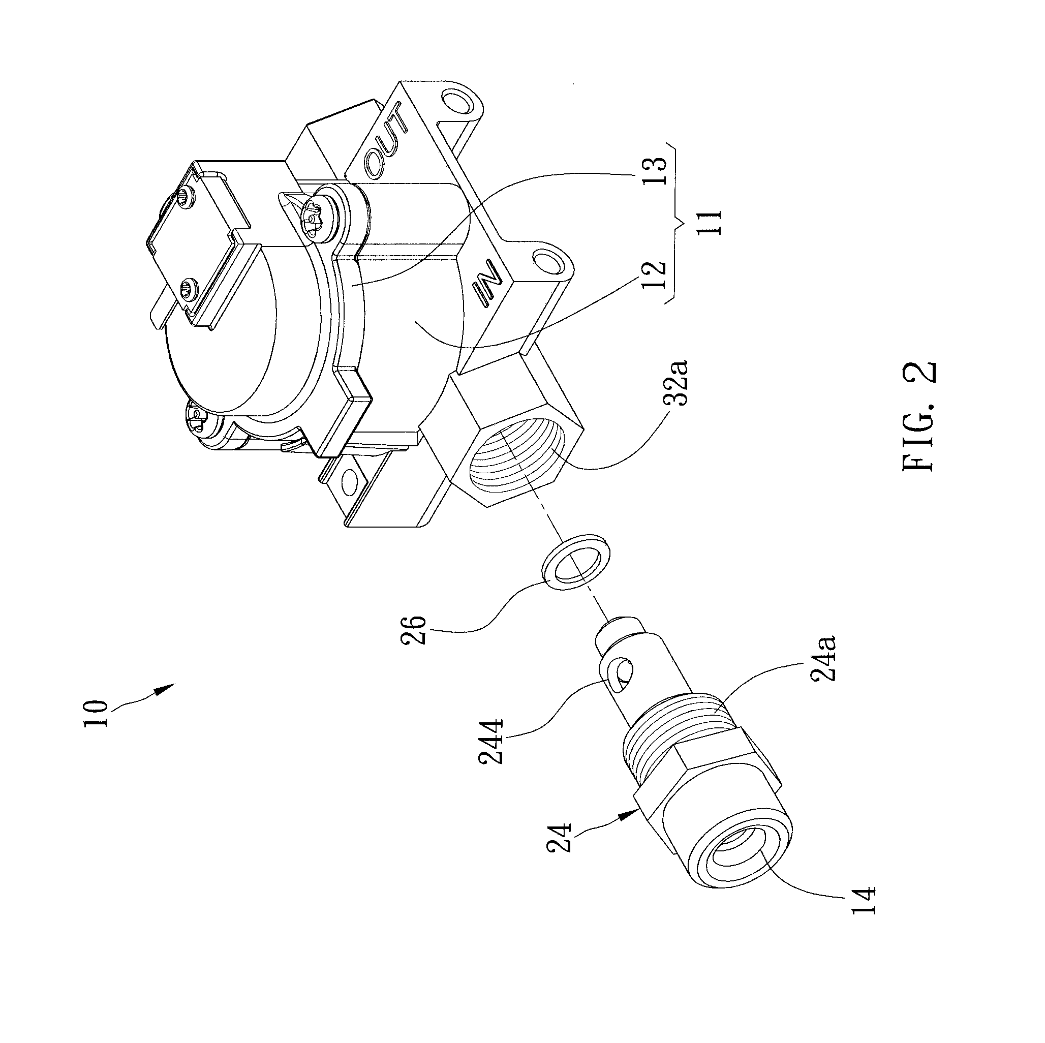 Adjustable gas electromagnetic valve