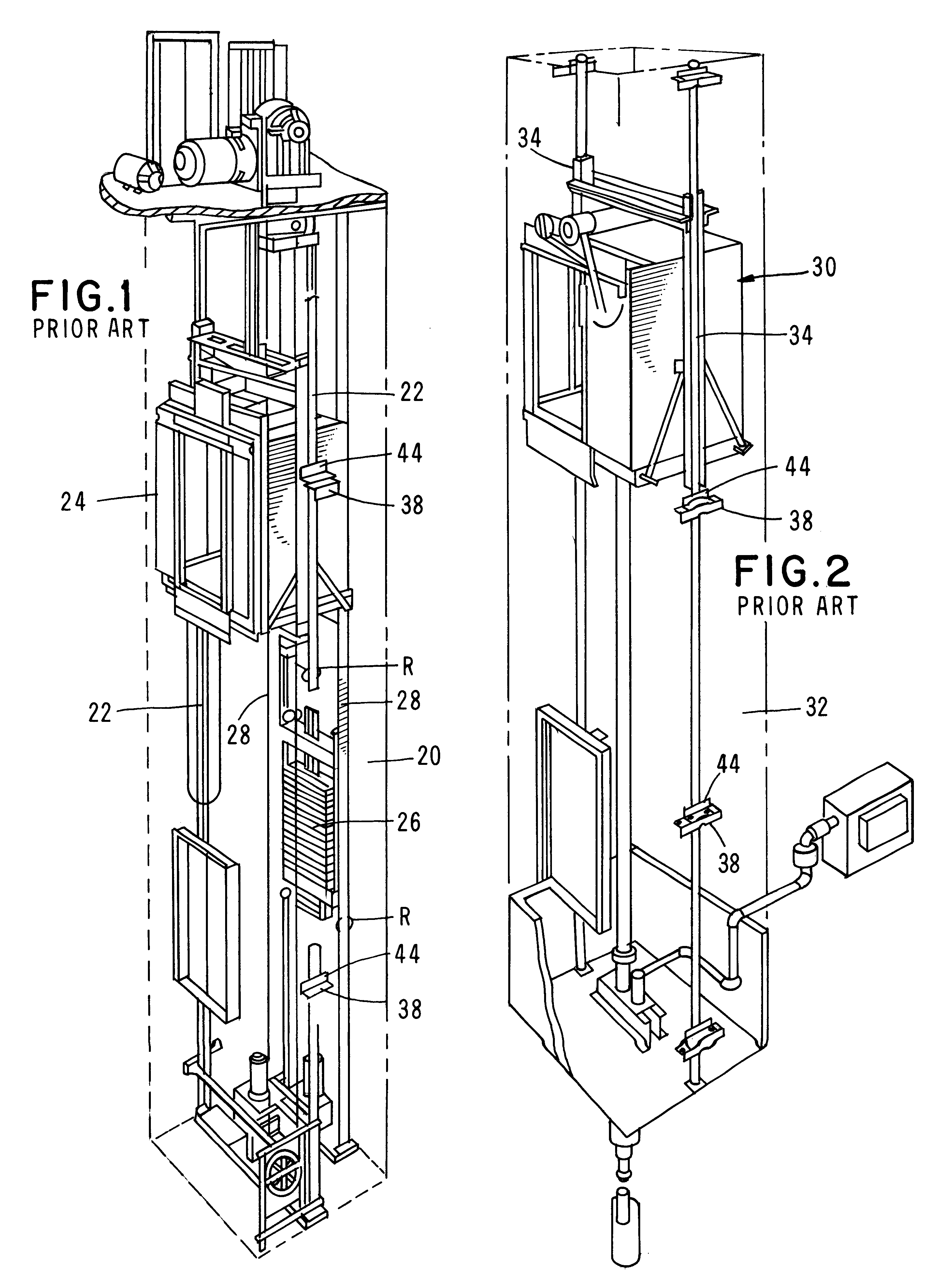 Method and apparatus for installing elevator car and counterweight guide rails