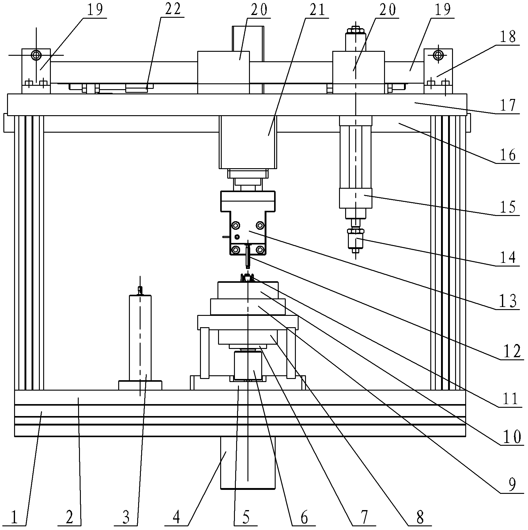 Automatic assembly device of round-head dimming bolt