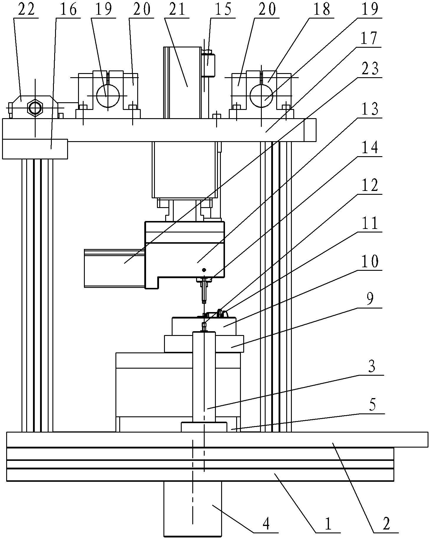 Automatic assembly device of round-head dimming bolt