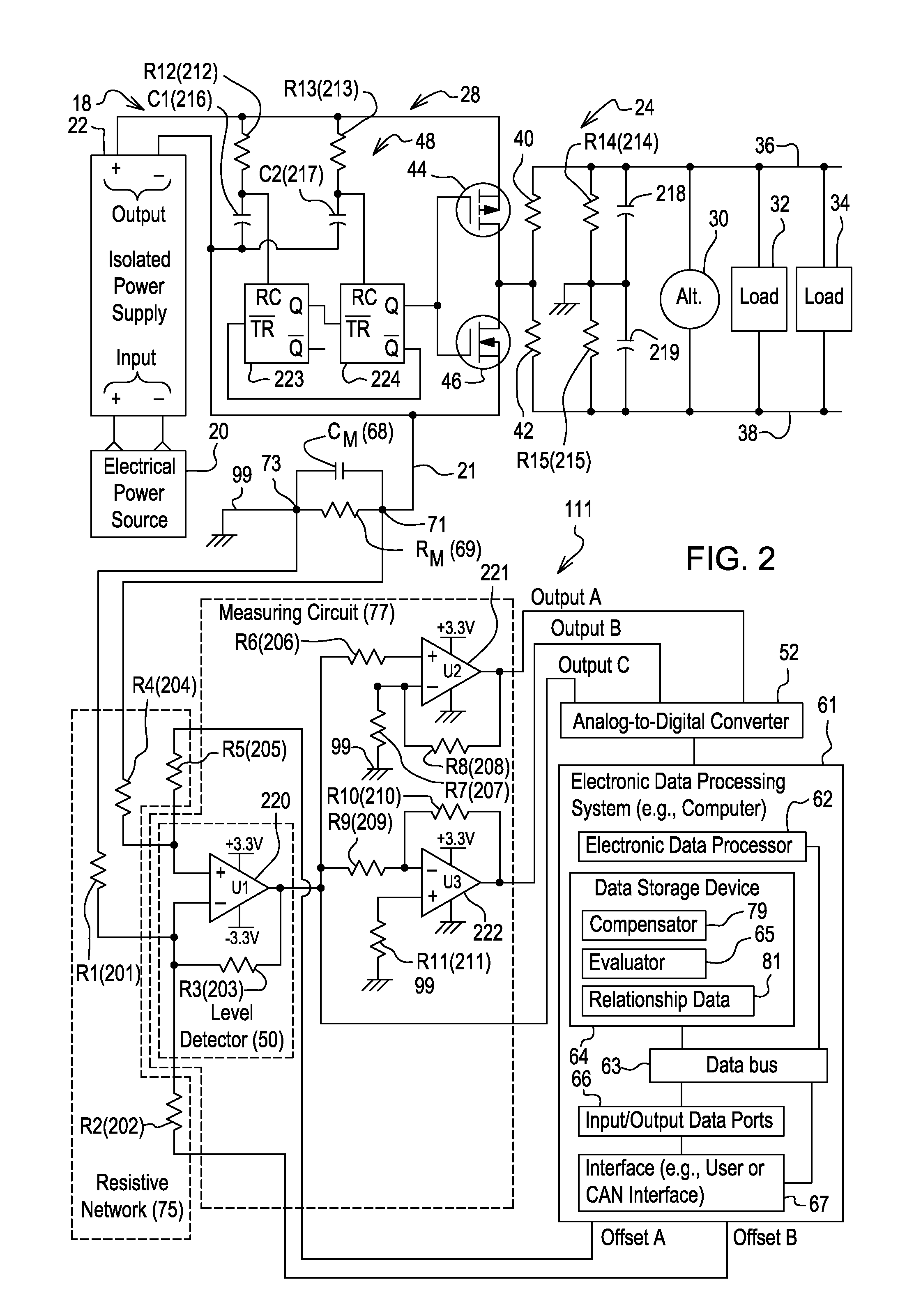 Electrical isolation detection with enhanced dynamic range