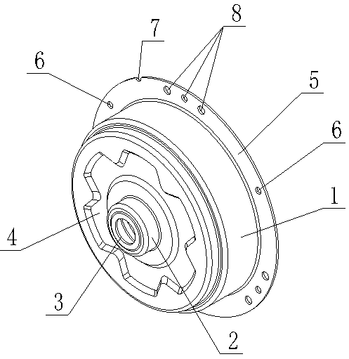 Ceiling fan motor upper cover