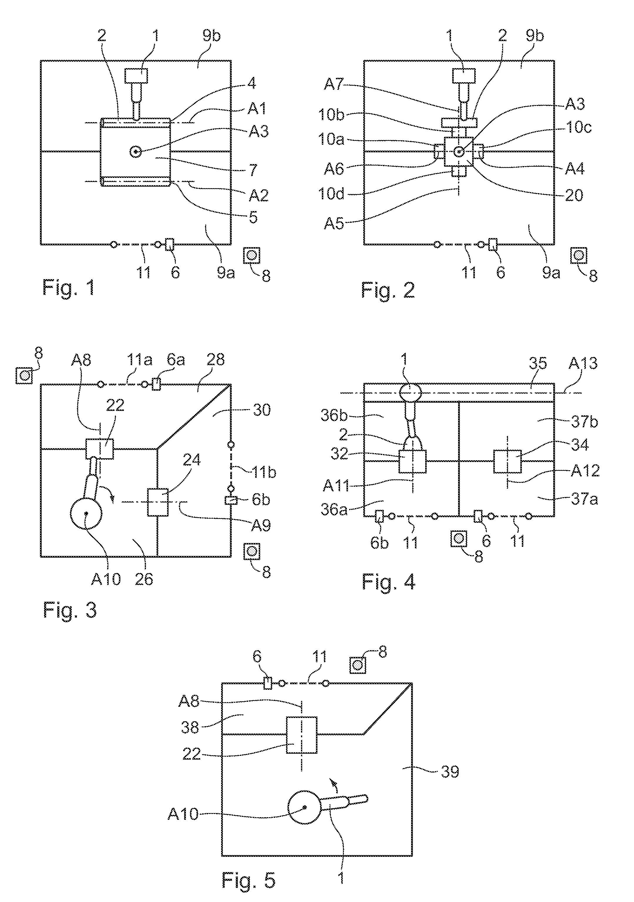 Method for controlling a plurality of axes in an industrial robot system and an industrial robot system