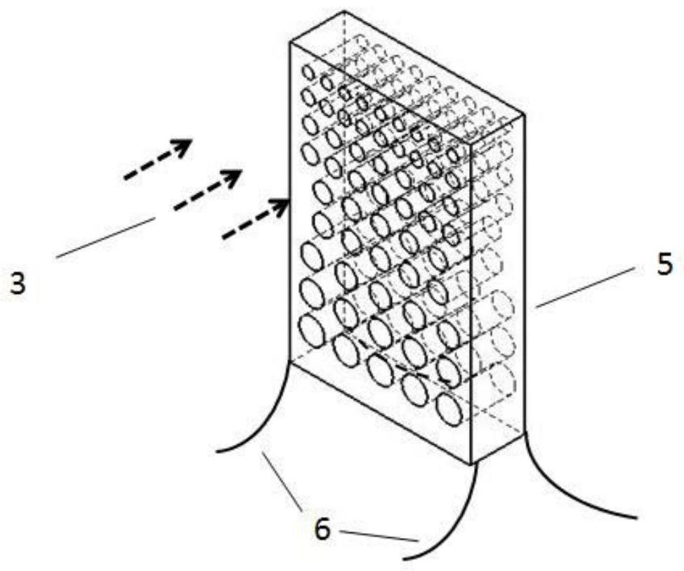 Perforated floating breakwater unit and arc-shaped multi-layer perforated floating breakwater