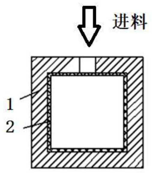 Hollow ceramic core by mold swing method and preparation method thereof