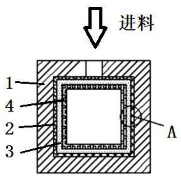 Hollow ceramic core by mold swing method and preparation method thereof