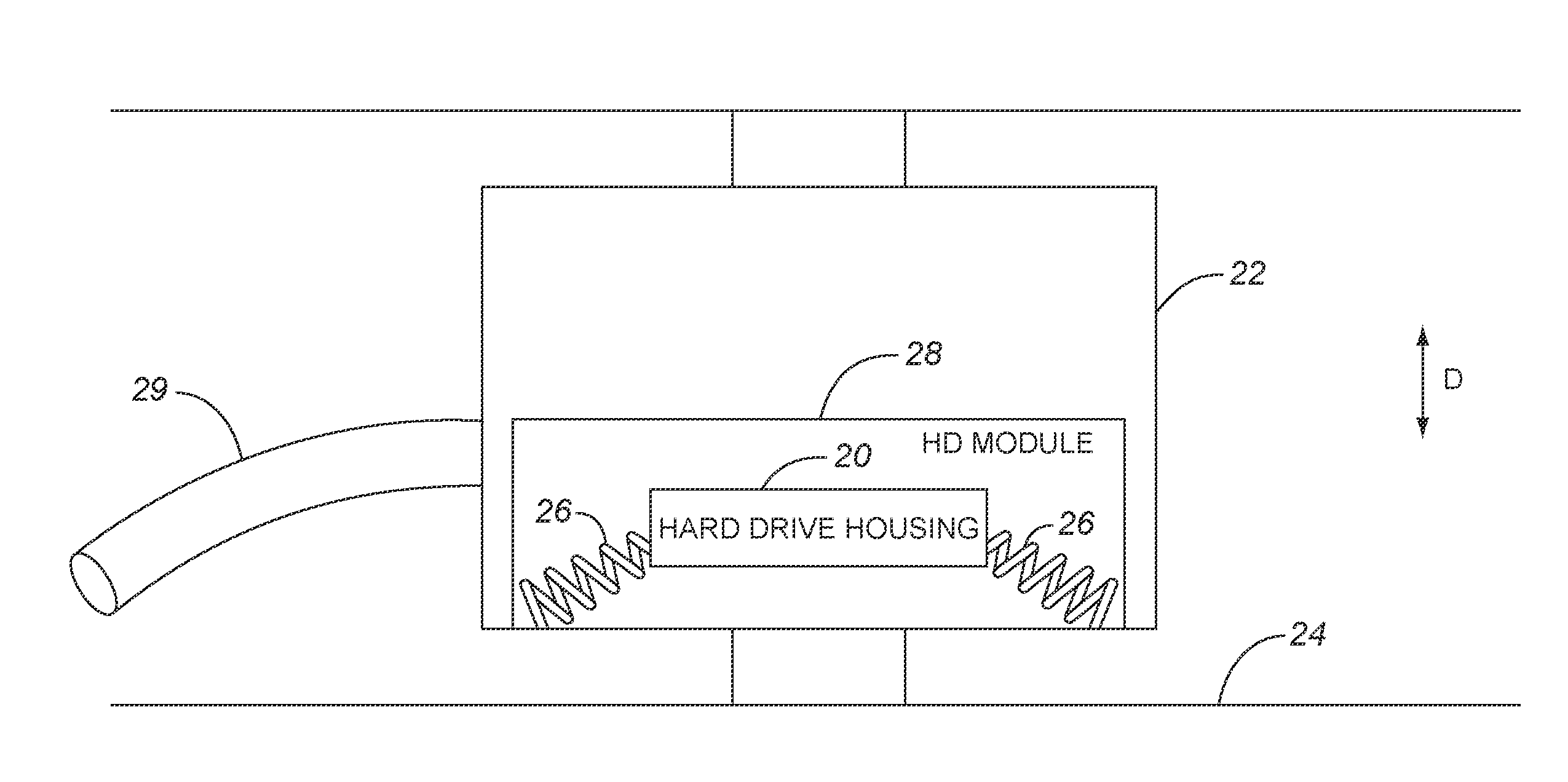 Mobile event data recorder with multiple orientation vibration isolation